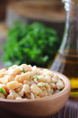 Haşlanmış beyaz Kuru