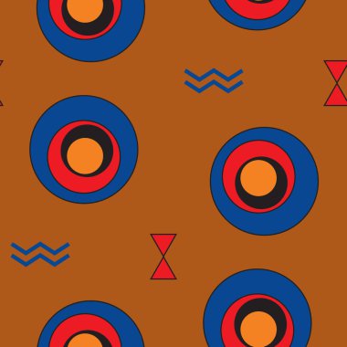 Afrika renkleri ile Seamless Modeli