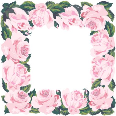 Klasik gül çerçevesi