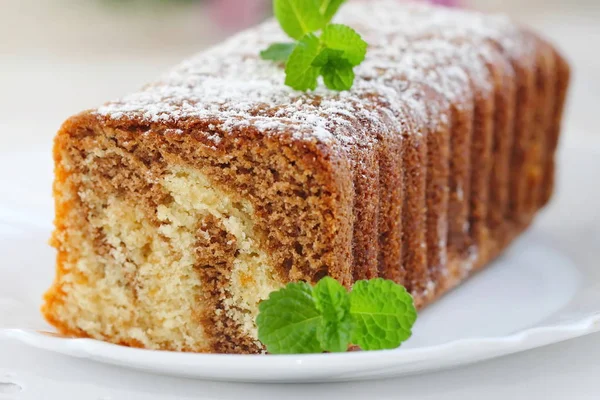 Bolo de mármore caseiro — Fotografia de Stock