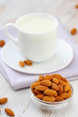 Badem sütü ve badem