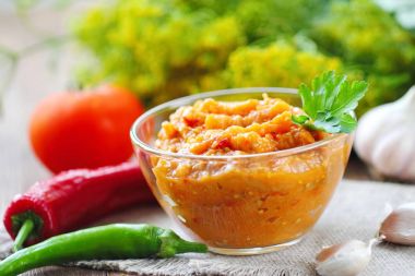 Sebzelerin yapılmış ev yapımı havyar