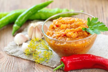 Sebzelerin yapılmış ev yapımı havyar