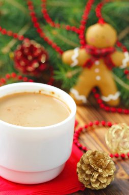 Noel tatlılık ile kahve