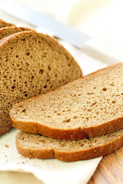 Pão de centeio caseiro — Fotografia de Stock