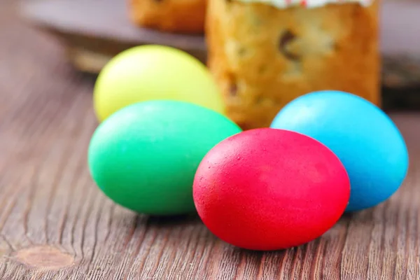 Gâteau Pâques Oeufs Colorés Pour Les Vacances — Photo