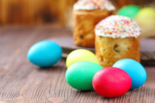 Pastel Pascua Huevos Colores Para Vacaciones — Foto de Stock