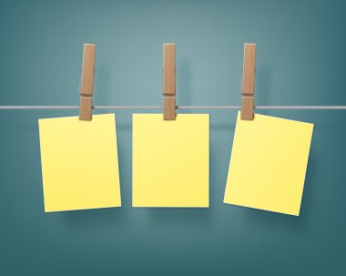 Ahşap Clothespins mandal whith çıkartmaları ip set