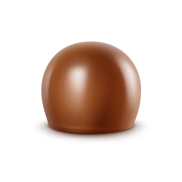 Vektor realistická mléčná čokoláda Candy izolovaných na bílém pozadí — Stockový vektor