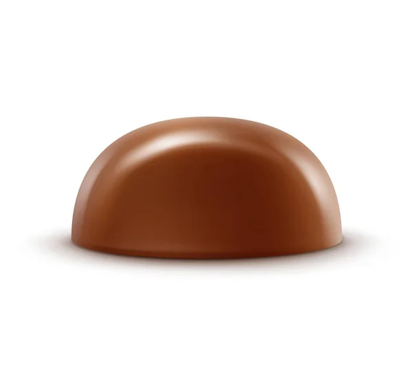 Vector realistische Milk Chocolate Candy geïsoleerd op achtergrond — Stockvector