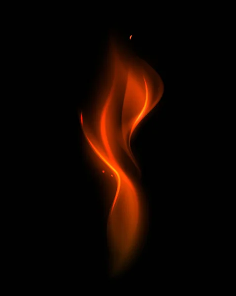 Vector Abstract Red Fire Flame — Stockvector