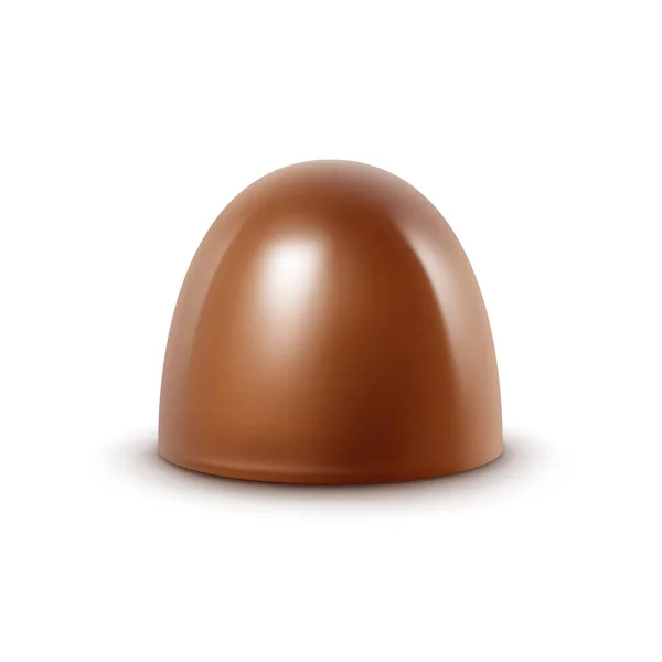 Vollmilch-Schokolade auf weißem Hintergrund — Stockvektor