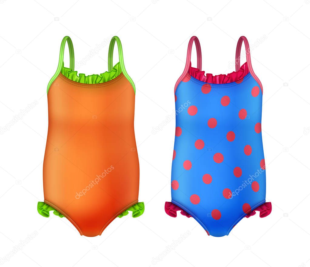 One-piece kids swimsuit