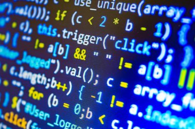 yazılım kodu veya betik - sayılarla soyut arkaplan