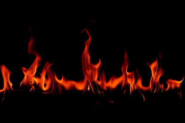 Varm eld lågor — Stockfoto