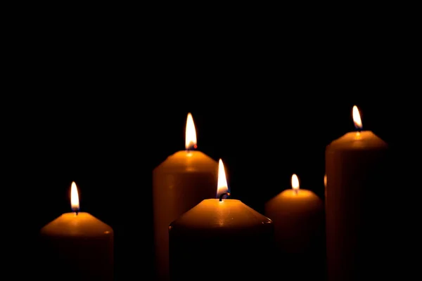 The light from the candle flame — Stock Photo, Image