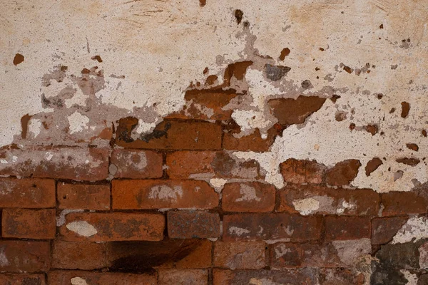 Old grungy brick wall concrete texture background — ストック写真