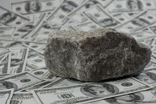 Arkaplanda Bir Sürü Para Birikintisi Var 100 Amerikan Doları — Stok fotoğraf