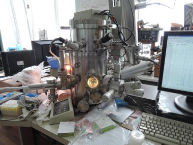 Mass Spectrometer in a laboratory close-up. Russia, saratov - march 2019 clipart