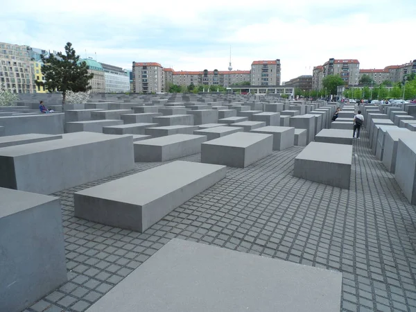 Pomnik Żydowskiej Centrum Berlina Niemcy — Zdjęcie stockowe