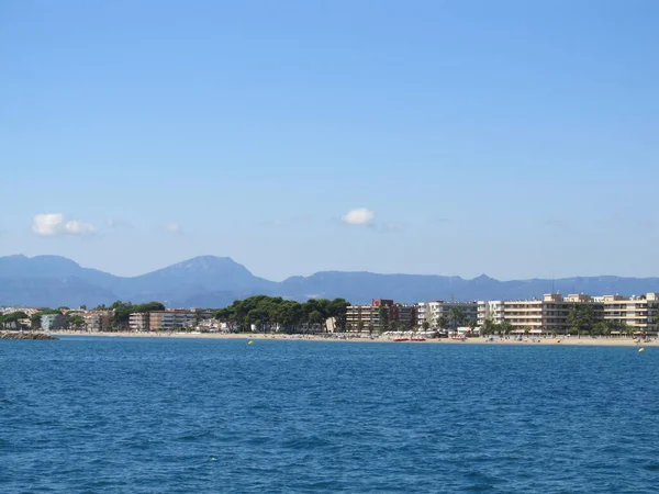 Beau Petit Village Sur Côte Costa Dorada Espagne — Photo