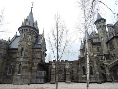 Samara bölgesindeki güzel Gotik şato.