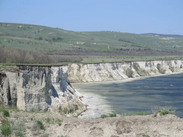 Stepan Razin Cliff Volga Folyón Szaratov Régió Oroszország — Stock Fotó