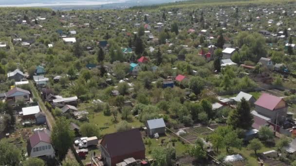 萨拉托夫市郊区的度假村 空中景观 — 图库视频影像