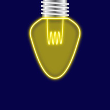 Neon tarzı ile ampul