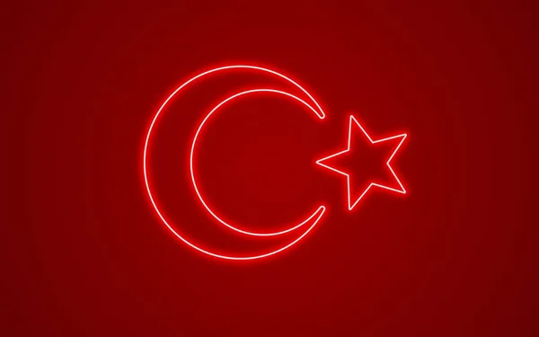 Creatieve Turkse vlag — Stockfoto