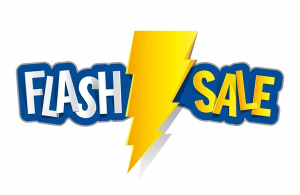 Flash Sale with thunder — Stock Vector