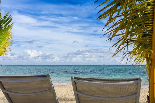 Caraibi vista mare, spiaggia di bavaro — Foto Stock
