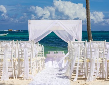 Tropik düğün Karayipler Beach, Bavaro Beach, Punta Cana, Dominik Cumhuriyeti