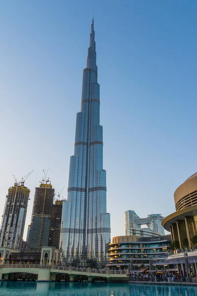 Дубай Оаэ Января 2020 Башня Бурдж Халифа — стоковое фото