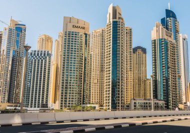 Dubai, Birleşik Arap Emirlikleri, 25 Ocak 2020: Dubai Marina