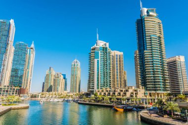 Dubai, Birleşik Arap Emirlikleri, 25 Ocak 2020: Dubai Marina