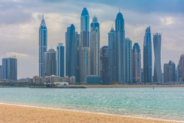 Дубай, ОАЭ, 25 января 2020 года: Dubai Marina