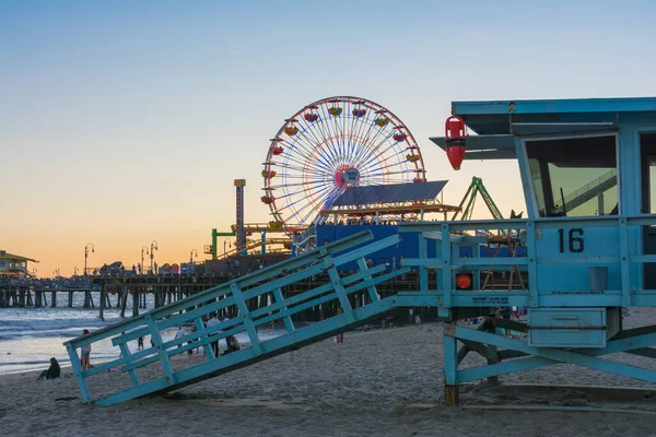 Santa Monica Los Ángeles California Julio 2019 Muelle Santa Mónica — Foto de Stock