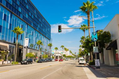Los Angeles, Kaliforniya, ABD - 22 Temmuz 2019: Rodeo Drive
