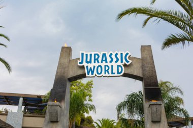 Los Angeles, Kaliforniya, ABD - 23 Temmuz 2019: Hollywood 'daki dünyaca ünlü park Universal Studios