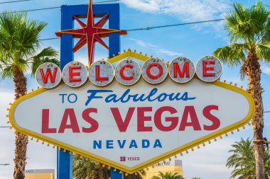 Las Vegas, Nevada, ABD - 25 Temmuz 2019 Las Vegas Strip