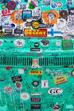 Seligman, Arizona, ABD - 26 Temmuz 2019: Seligman, 66. karayolu üzerindeki turistik durak