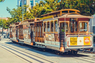 San Francisco, Kaliforniya, ABD - 4 Ağustos 2019: San Francisco 'nun Turistik Etkinlikleri