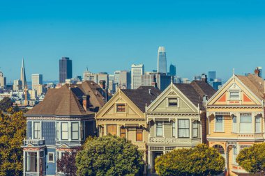 San Francisco, Kaliforniya, ABD - 4 Ağustos 2019: San Francisco 'nun Turistik Etkinlikleri