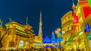 Dubai, Birleşik Arap Emirlikleri - 24 Ocak 2020: Küresel Köy