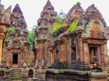 Banteay Srei Harabeleri Tapınağı, Angkor, Siem Reap, Kamboçya