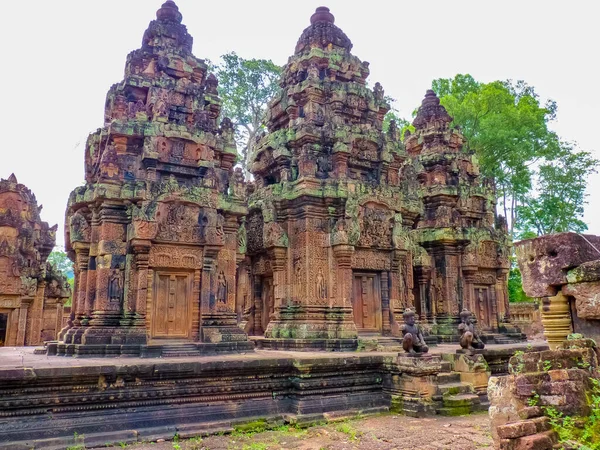 Banteay Srei Ruins Temple Angkor Siem Reap Cambodia — стокове фото