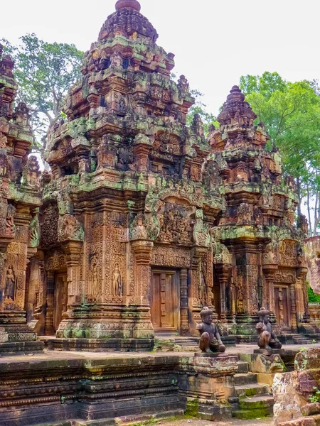 Banteay Srei Ruins Temple Angkor Siem Reap Καμπότζη — Φωτογραφία Αρχείου