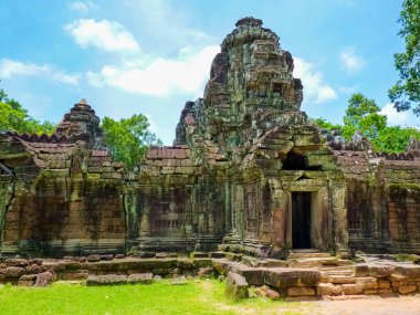 Angkor bölgesindeki Prea Khan tapınağı, Siem Reap, Kamboçya