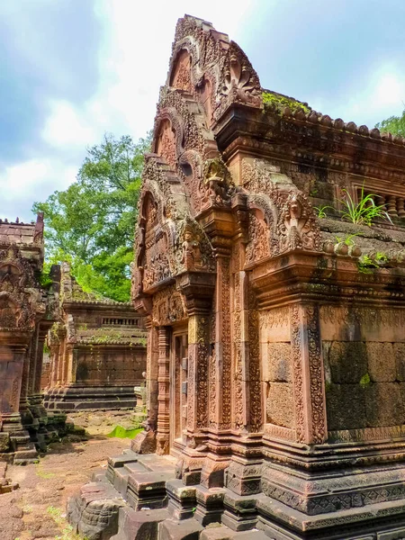 Banteay Srei Ruins Temple Angkor Siem Reap Καμπότζη — Φωτογραφία Αρχείου